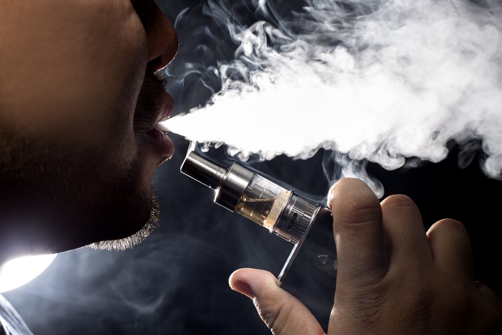 Electronic cigarette vaping